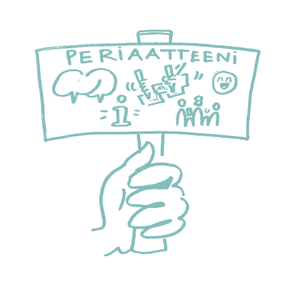 Periaatteeni koulutuksissa vihreä Periaatteeni koulutuksissa vihrea